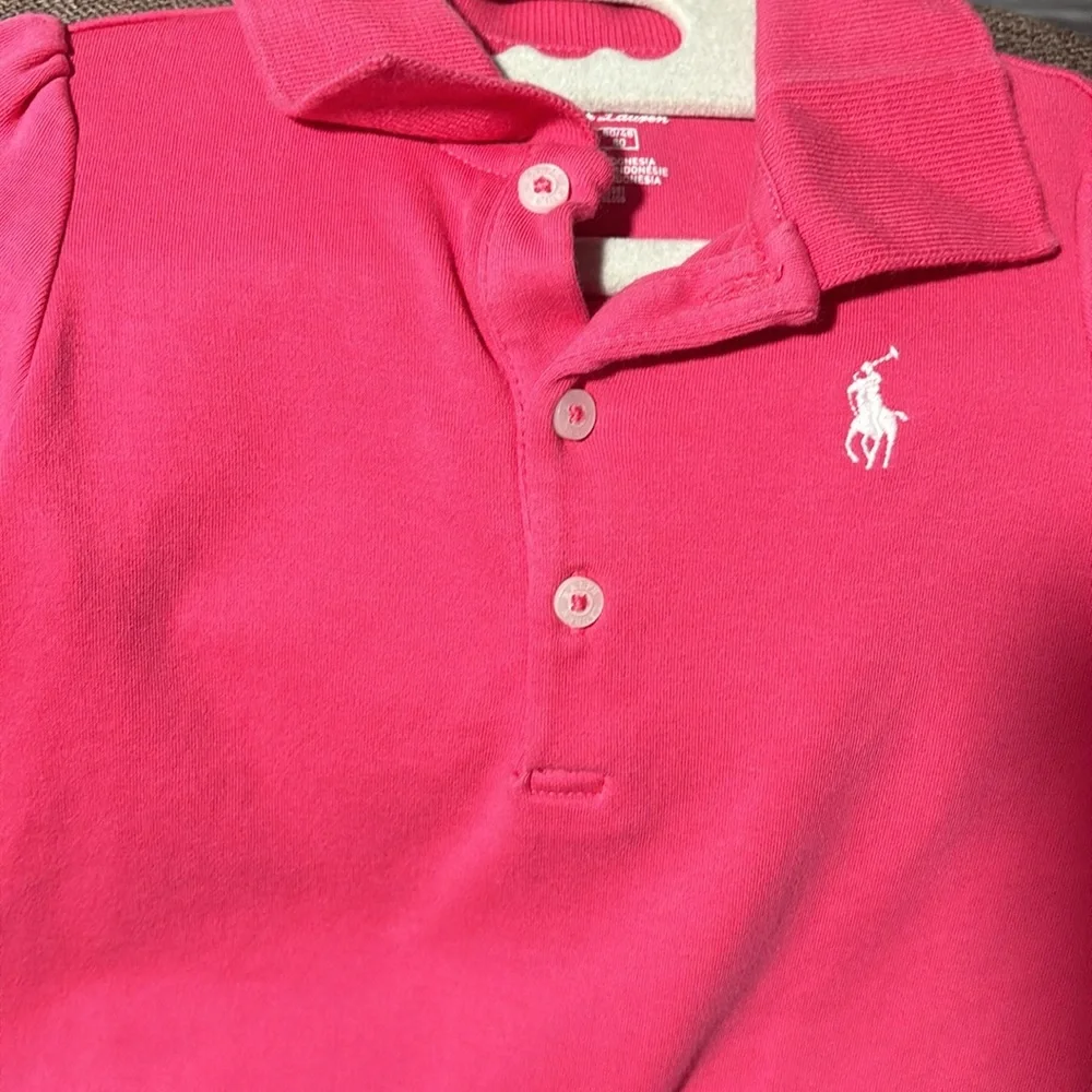Preloved Ralph Lauren Casual Pink collar dress size 12M